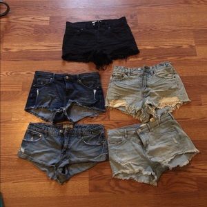 JEAN SHORTS BUNDLE (FREE PEOPLE)